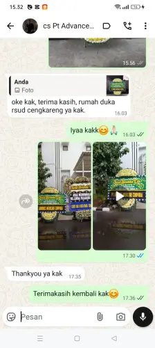 Testimonial Papan Bunga Pernikahan kembangan