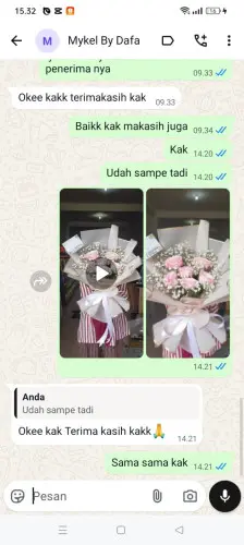 Testimonial Buket Bunga kembangan