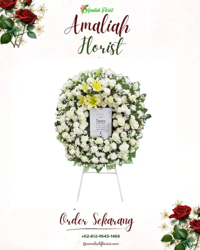 Krans Bunga Duka Cita kembangan